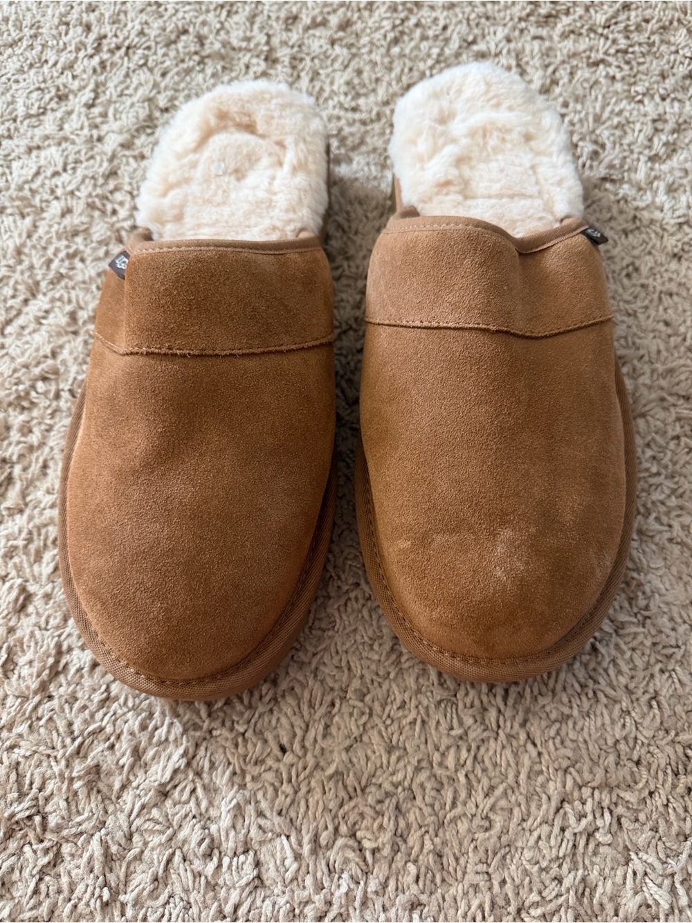 UGG Men's Chestnut Brown Shearling-Lined Slip-On Loafers